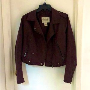 Suede Moto Jacket